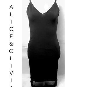 ALICE + OLIVIA SEXY BLACK DRESS NWT $195.00 SIZE 4